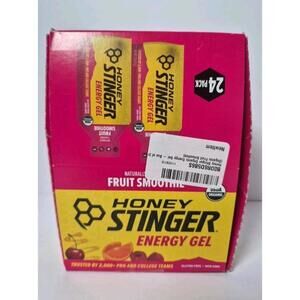 Honey Stinger Energy Gel Gluten Free | Fruit Smoothie| New 24 Pack  Exp 09/2026